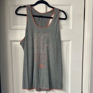 The North Face Gray and Orange Relaxed Tank Top